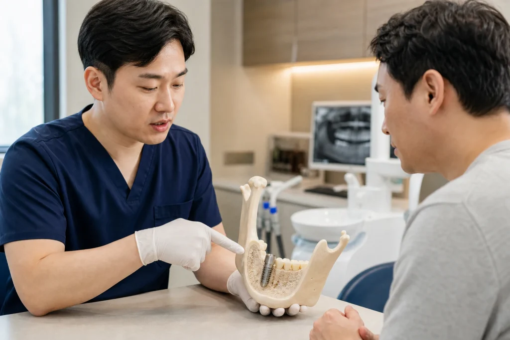 임플란트 뼈이식 회복기간 관련 준비와 회복 장면